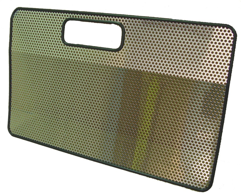 Jeep Wrangler Radiator Bug Shield - Rugged Ridge - Stainless - Stainless Steel - `97-`06